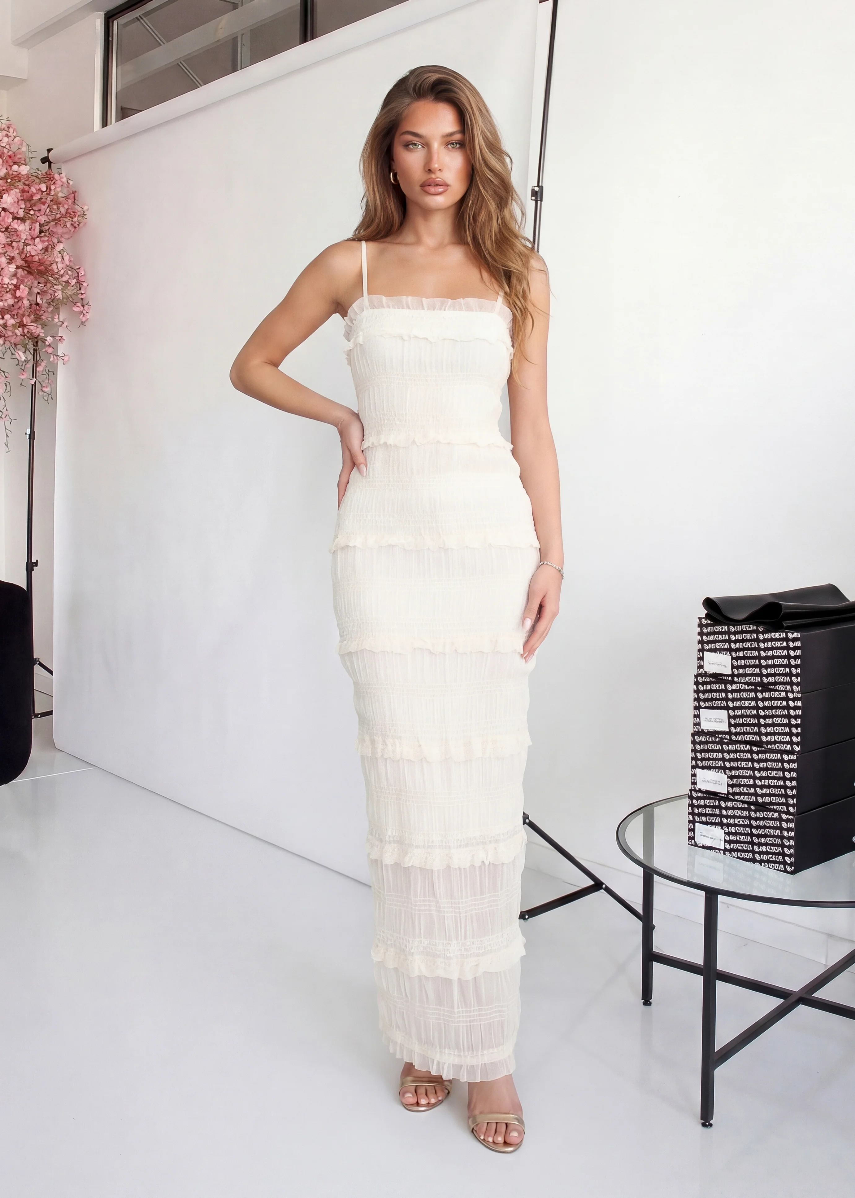 AIKO - vestito lungo beige chiaro - Image 2
