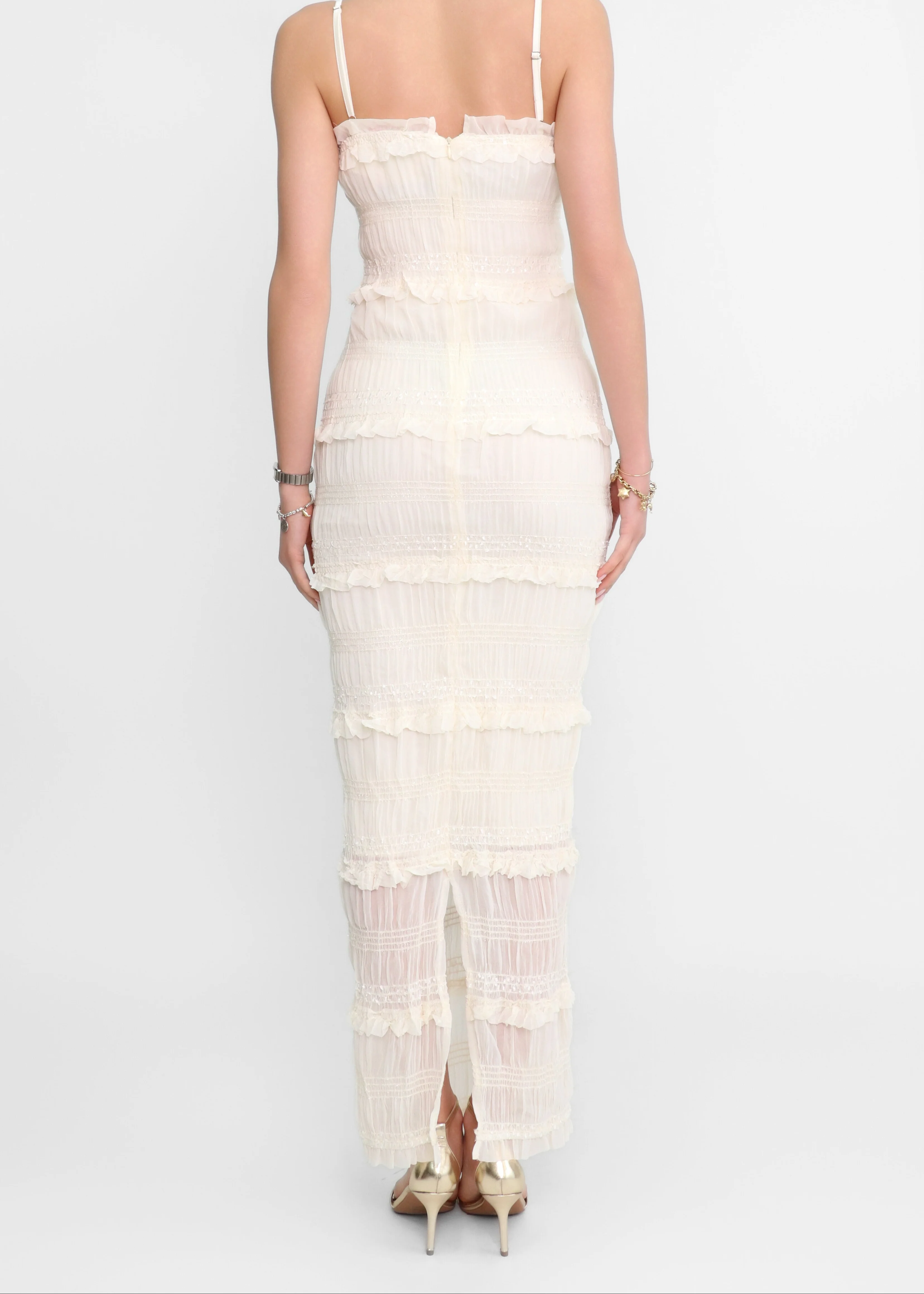 AIKO - vestito lungo beige chiaro - Image 4