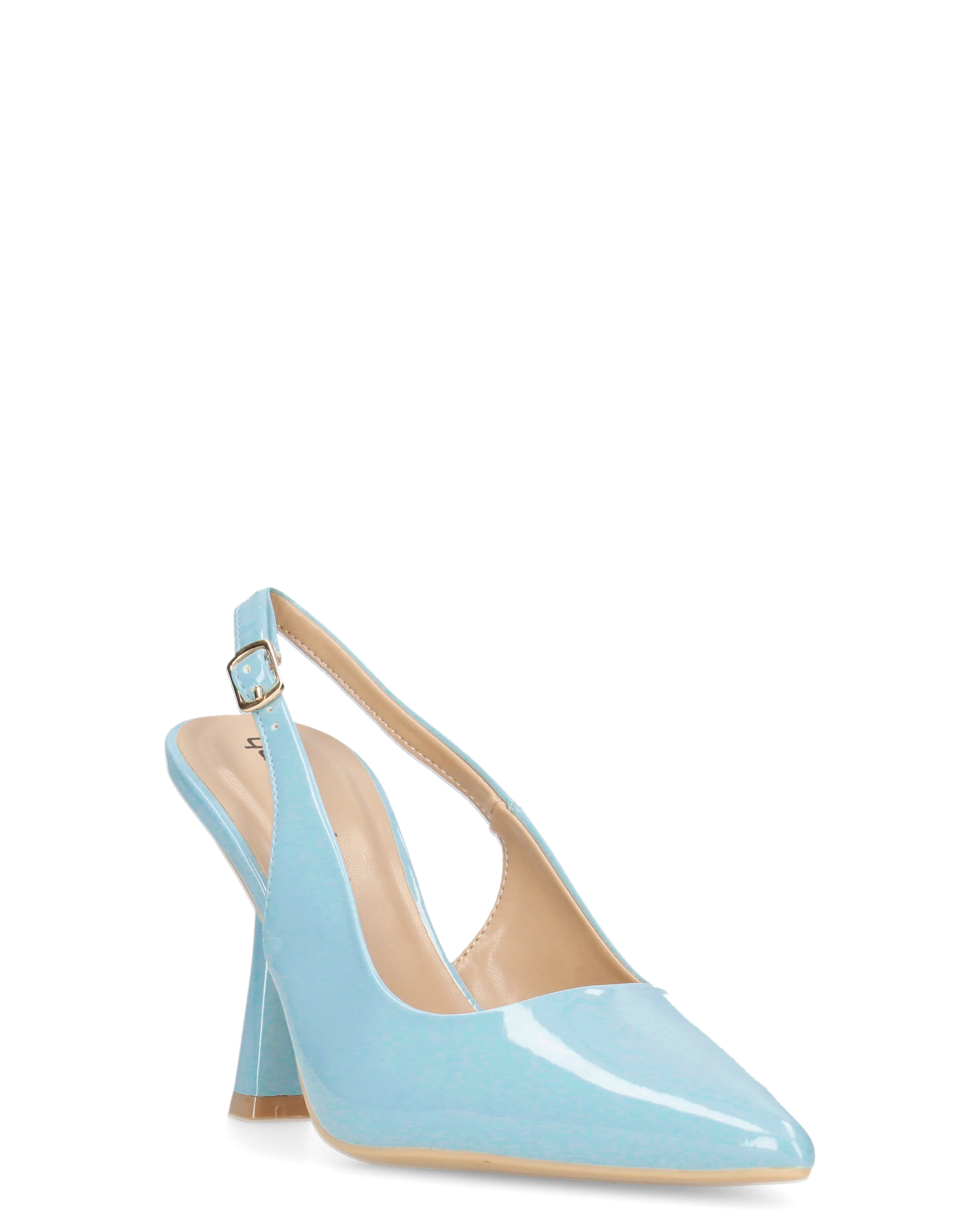 ANETTE - décolleté in glassy azzurro con cinturino regolabile - Image 5