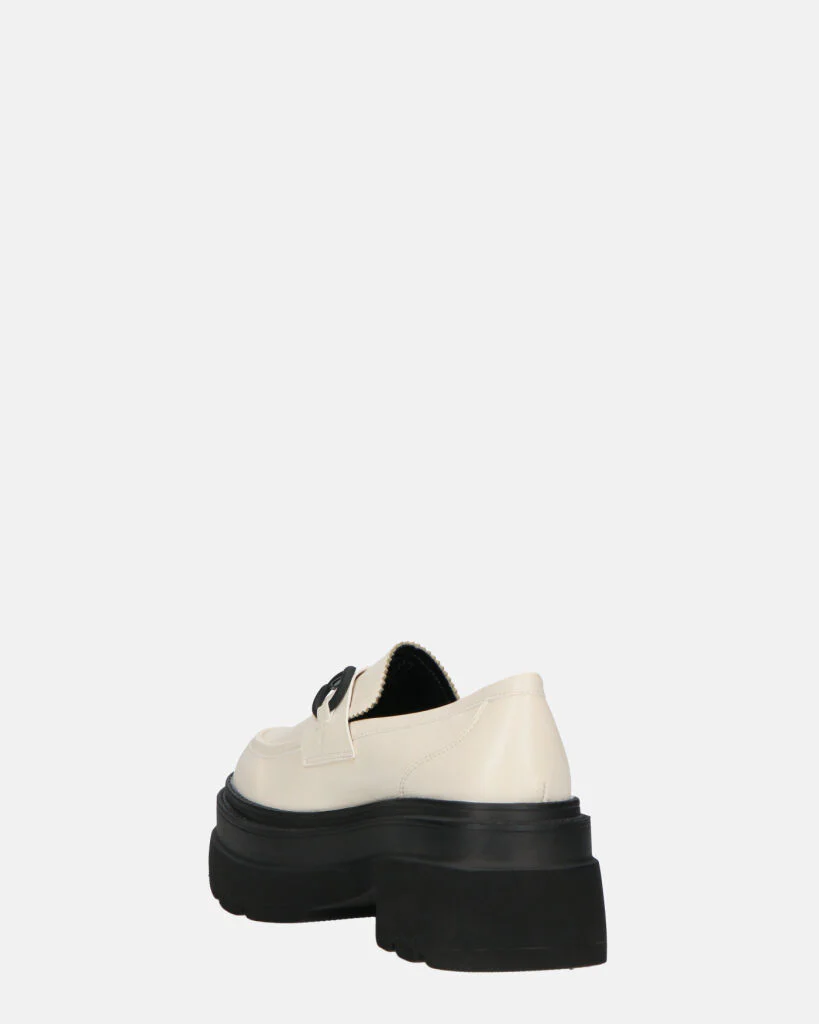 BESSIE - scarpe bianche platform con decorazione - Image 12