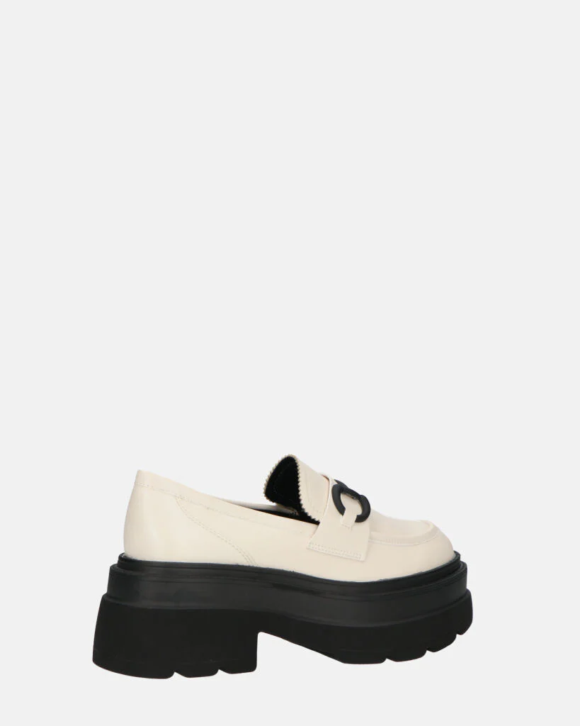 BESSIE - scarpe bianche platform con decorazione - Image 15