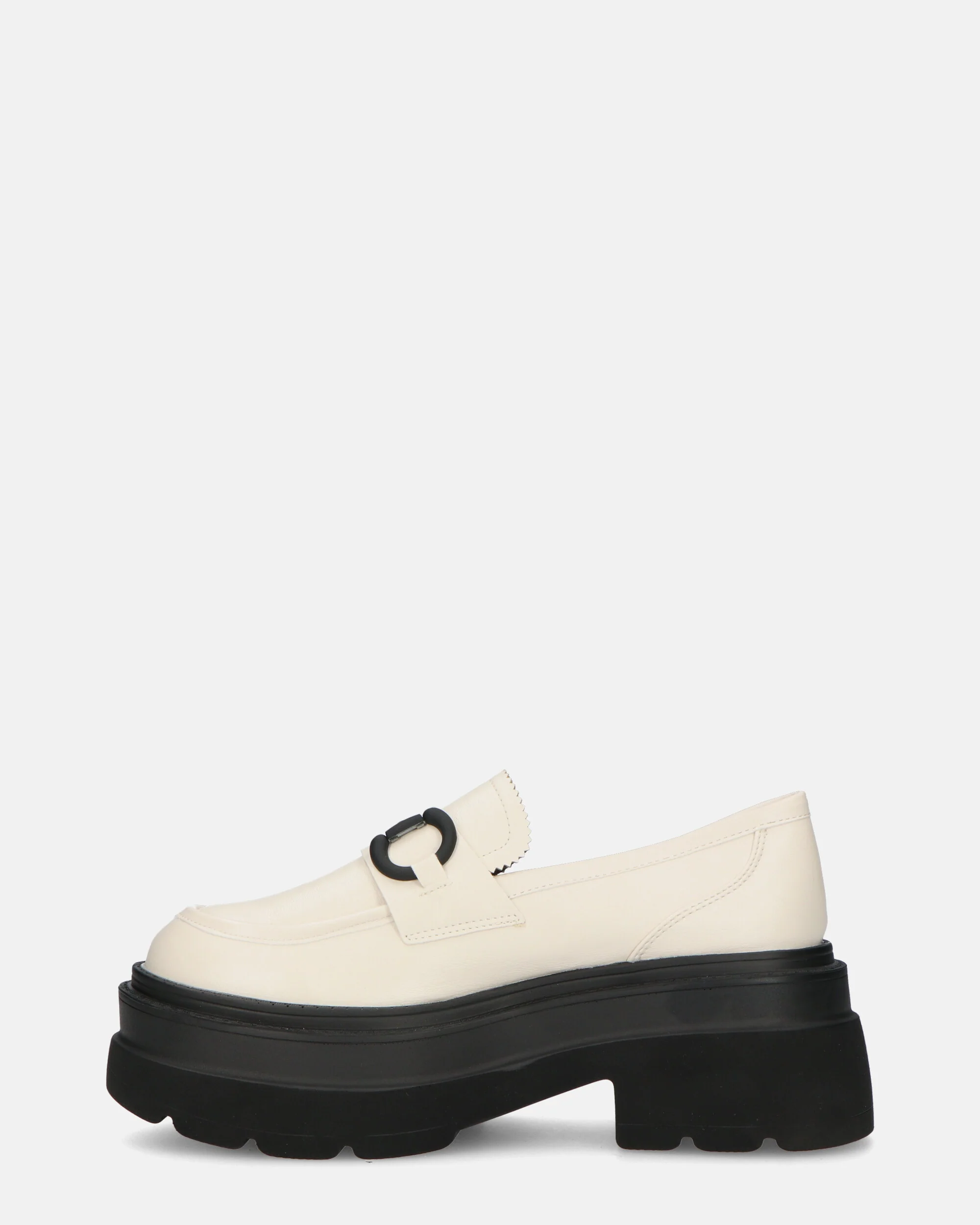 BESSIE - scarpe bianche platform con decorazione - Image 3