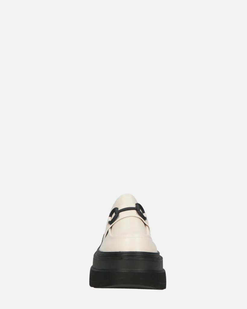 BESSIE - scarpe bianche platform con decorazione - Image 7