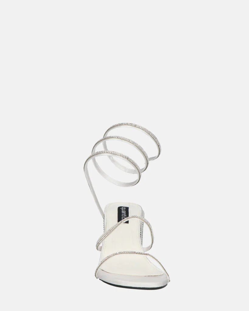 COBY - tacchi alti argento con gemme e spirale - Image 7