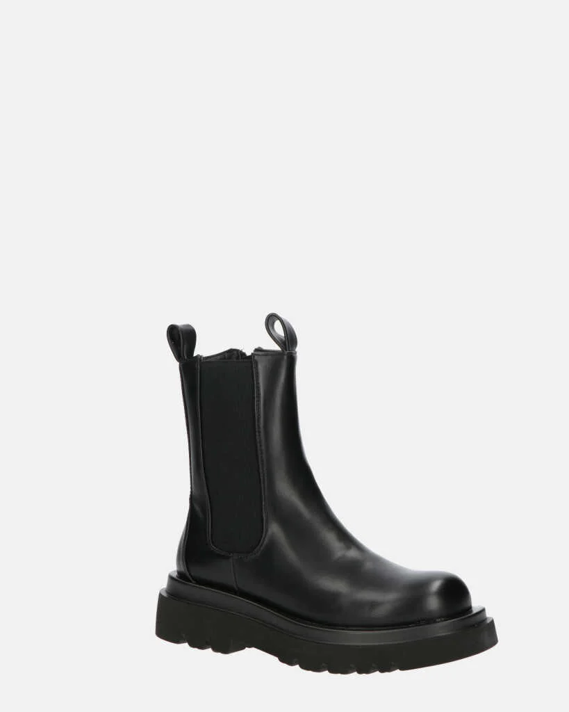 FEBE - scarpe nere con banda elastica in ecopelle - Image 5