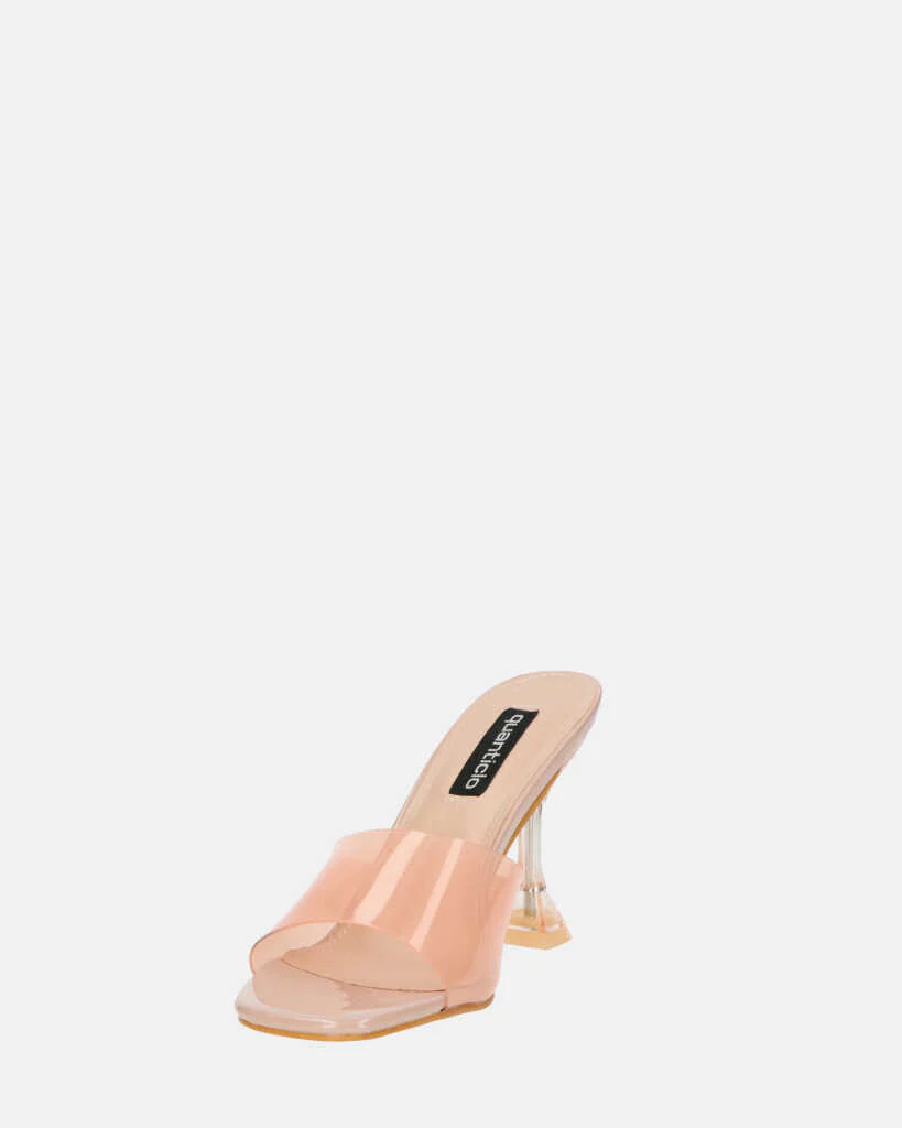 FIAMMA - sandalo con tacco in perspex rosa chiaro con suola in PU - Image 8
