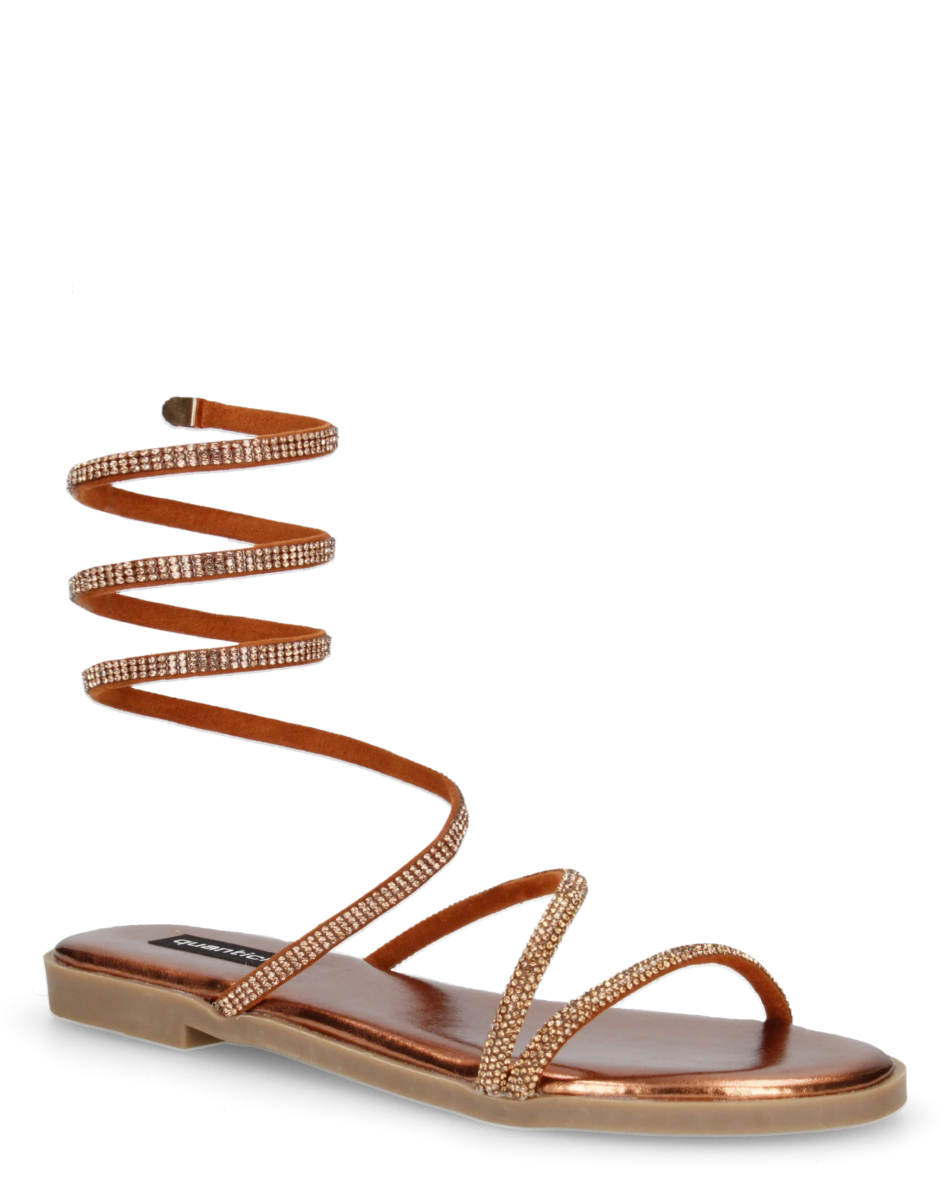 HANNA - sandali flat color bronzo con spirale - Image 2