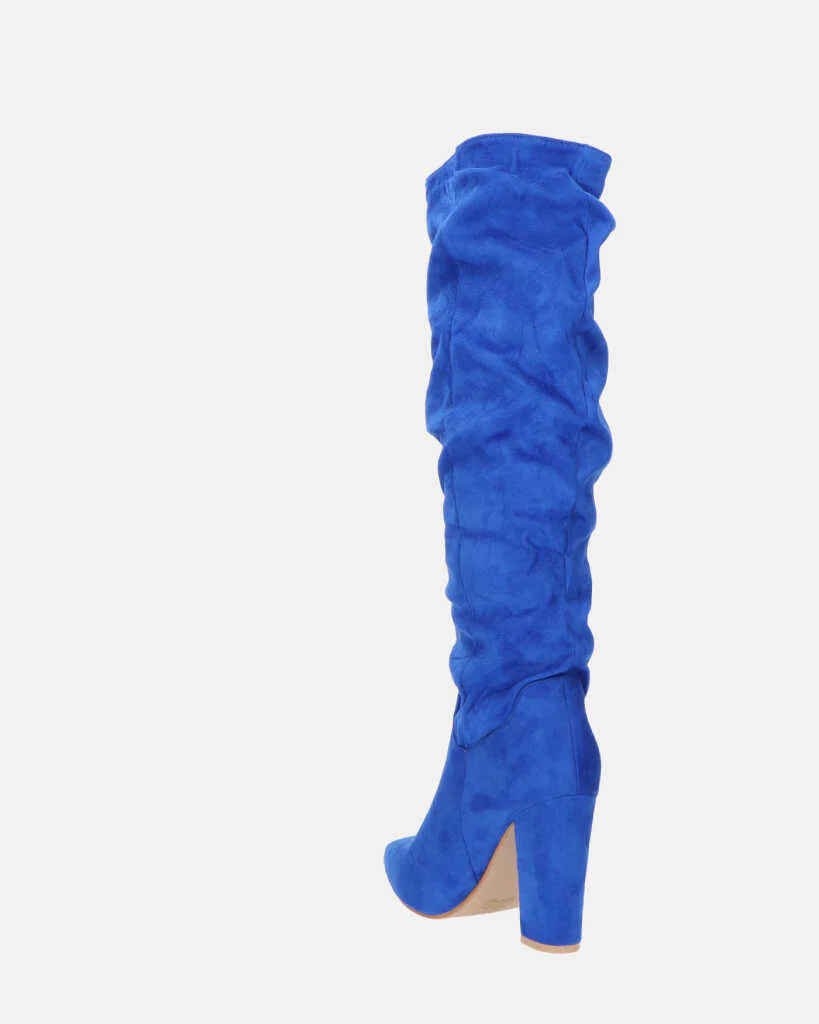 JONITTA - stivale alto con tacco in blu - Image 11