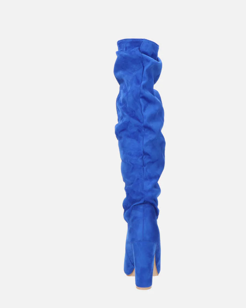 JONITTA - stivale alto con tacco in blu - Image 12