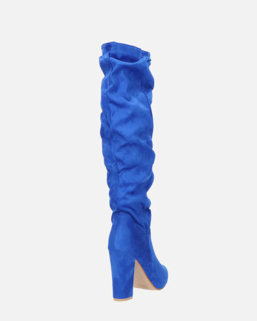 JONITTA - stivale alto con tacco in blu - Image 13