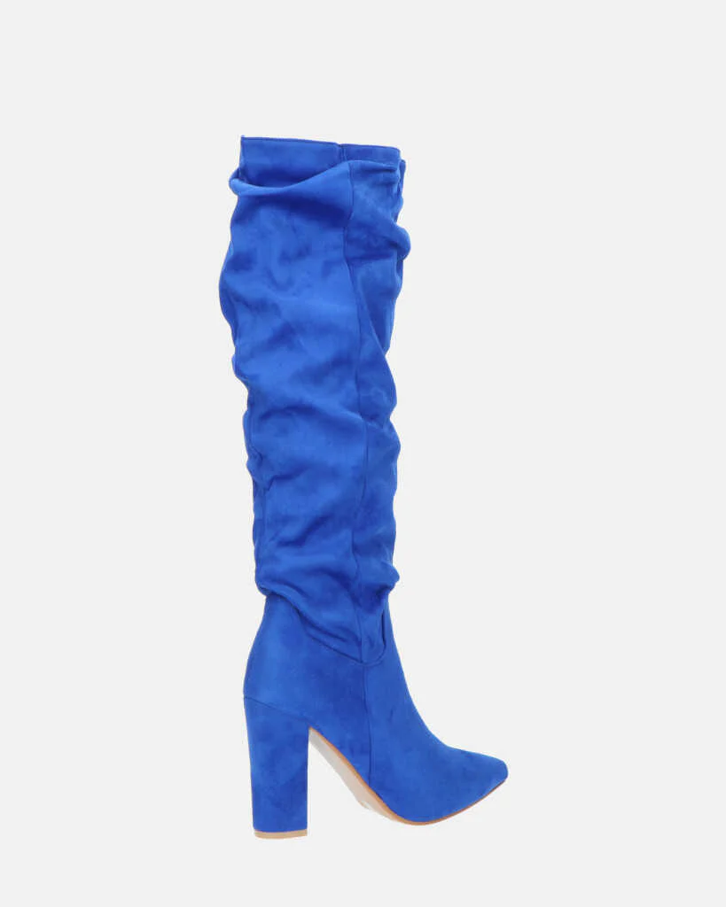 JONITTA - stivale alto con tacco in blu - Image 14