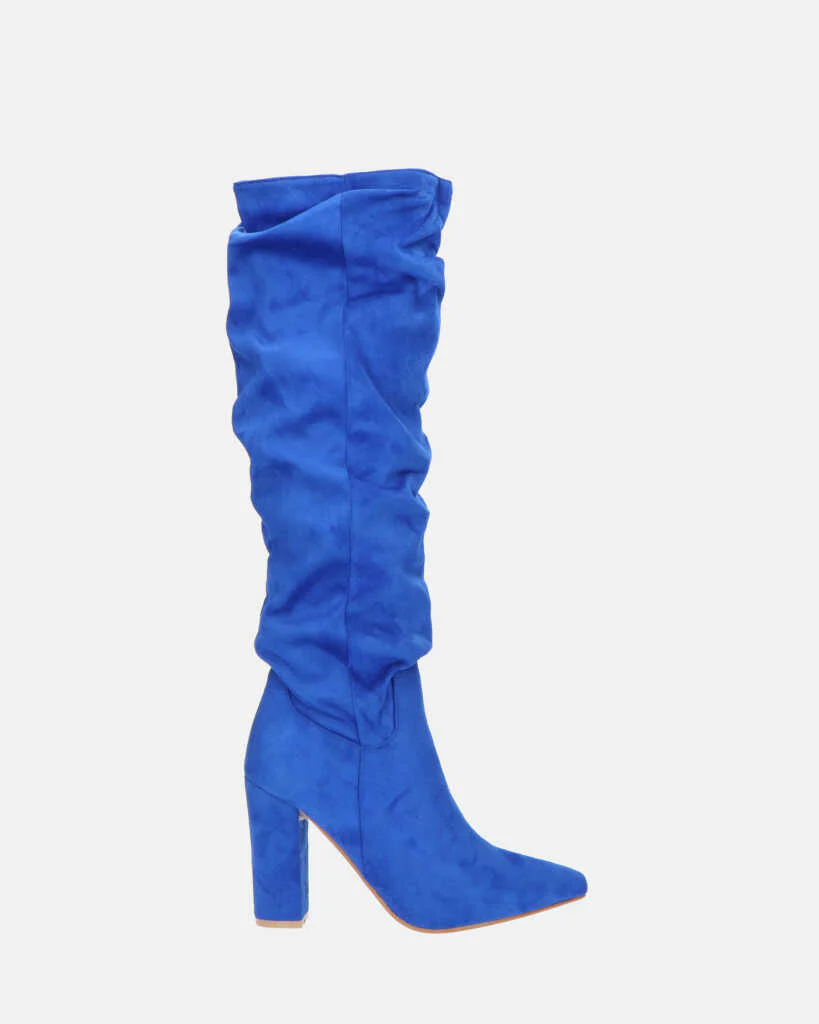 JONITTA - stivale alto con tacco in blu - Image 3