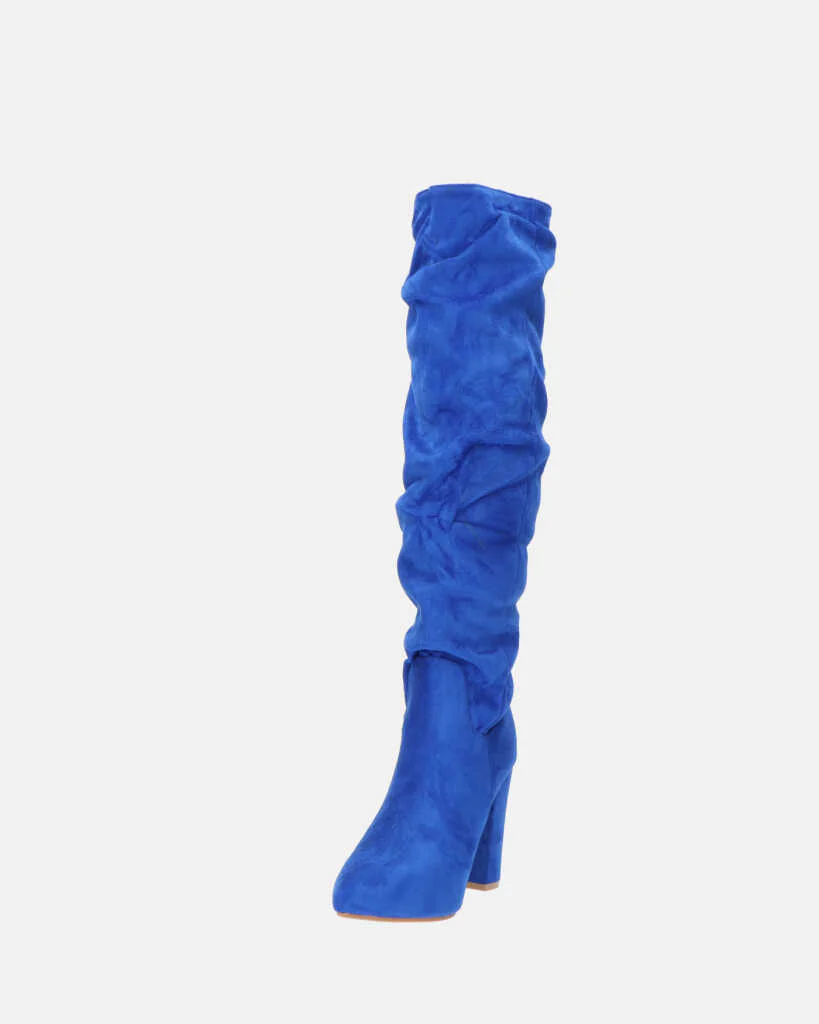 JONITTA - stivale alto con tacco in blu - Image 7