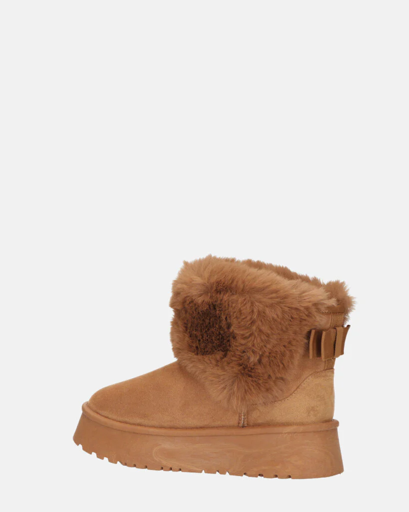JOY - scarpe beige imbottite all' interno in camoscio - Image 11