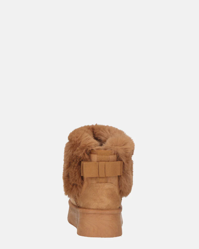 JOY - scarpe beige imbottite all' interno in camoscio - Image 13