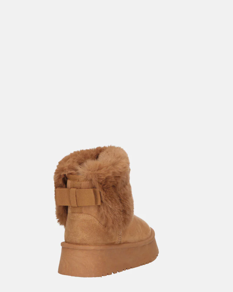 JOY - scarpe beige imbottite all' interno in camoscio - Image 14