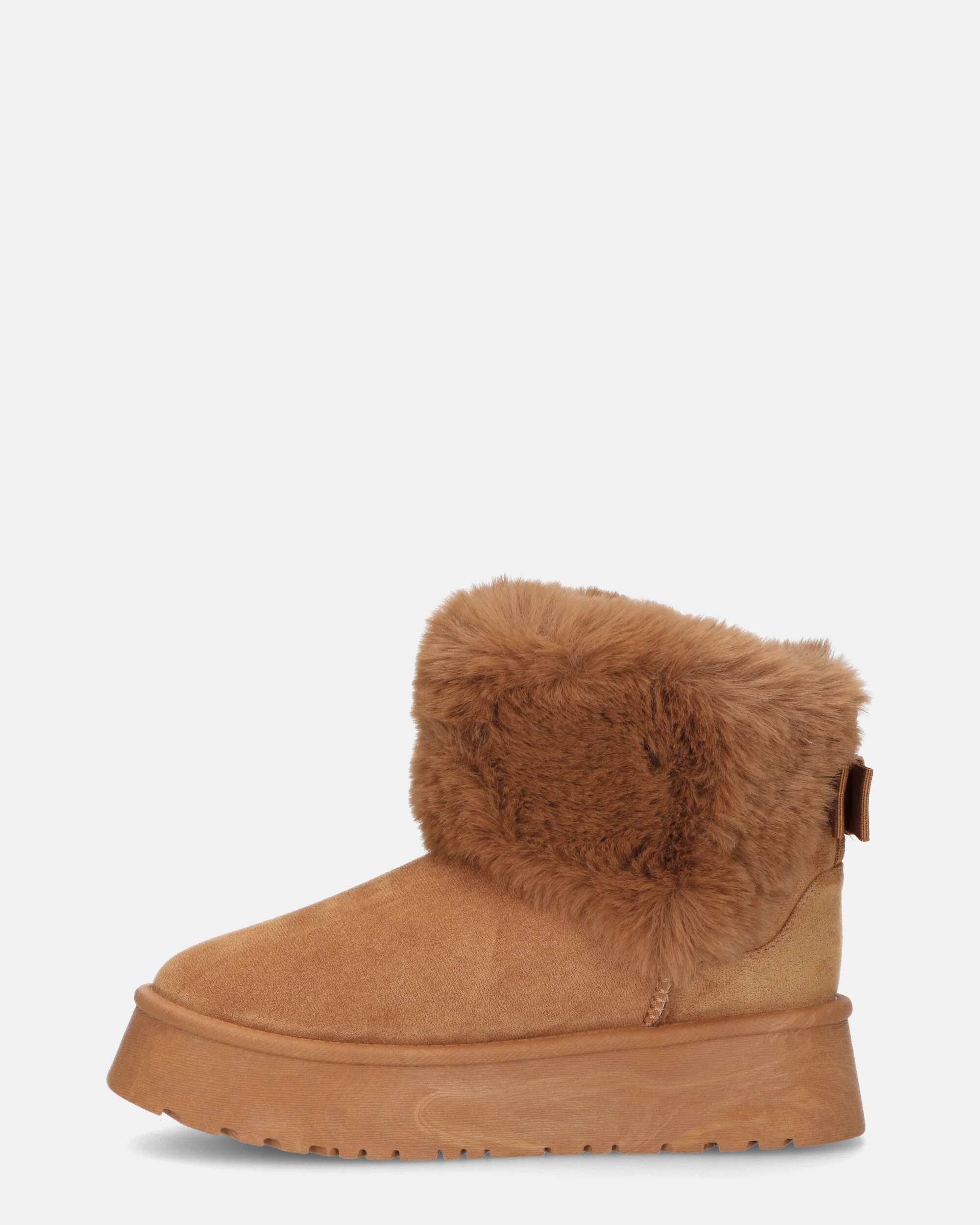 JOY - scarpe beige imbottite all' interno in camoscio - Image 3