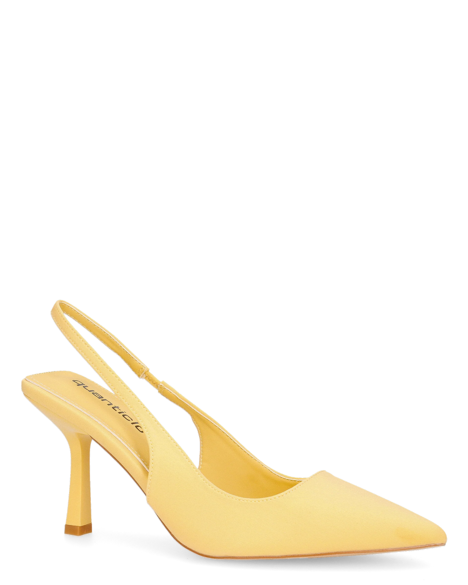 KLARA - Décolleté slingback in lycra giallo con tacco a stiletto - Image 3