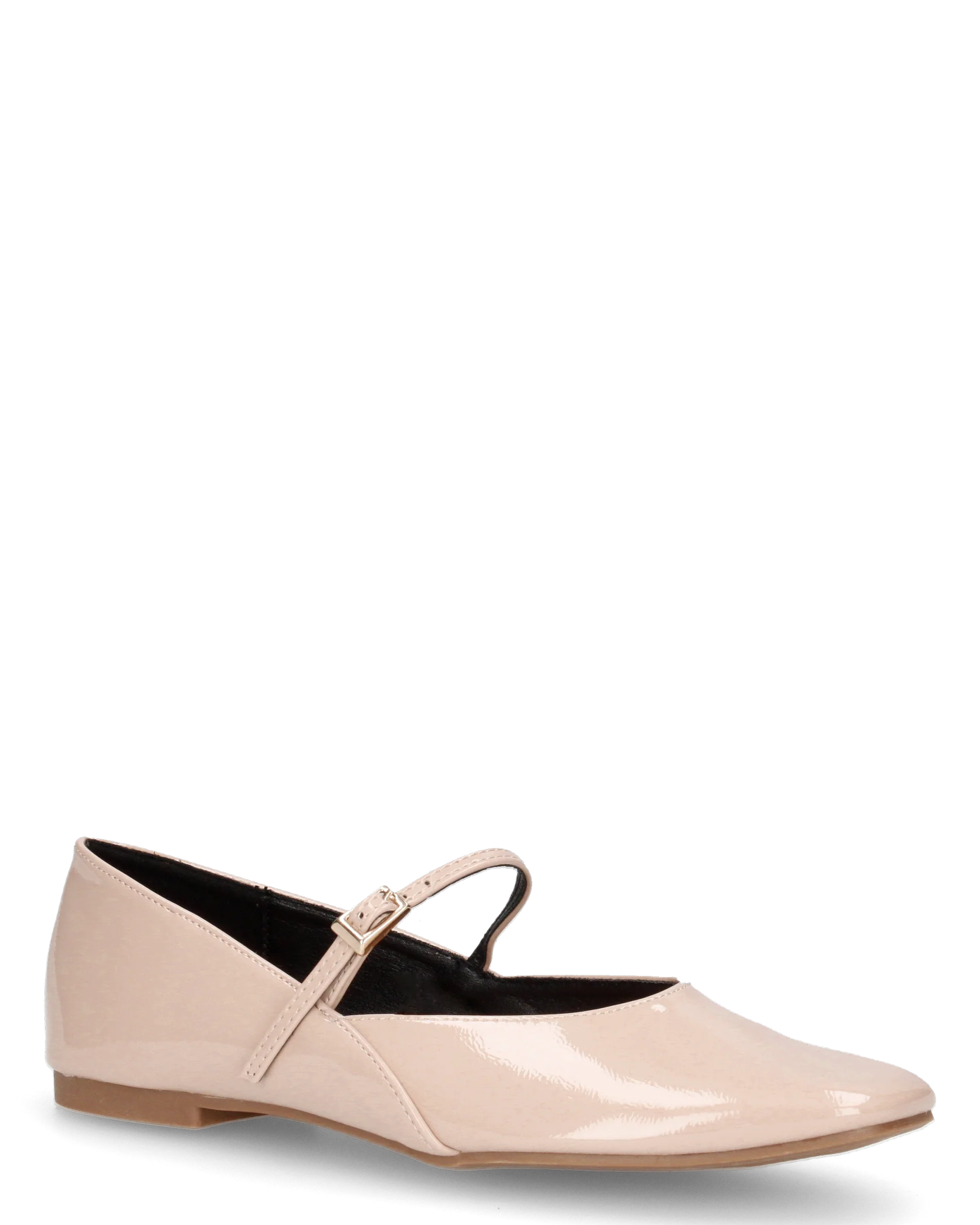 LUPITA - ballerine beige lucide con cinturino - Image 2