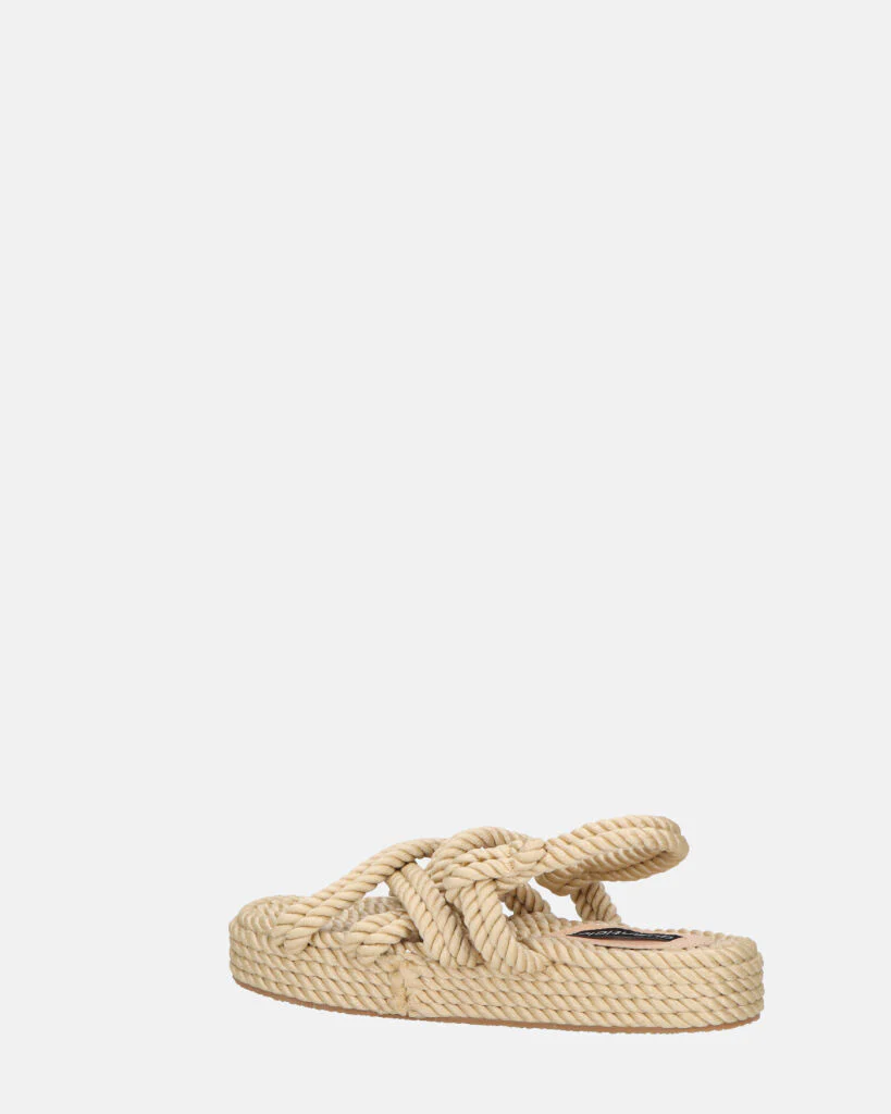 MARIYA - sandali di corda intrecciata beige - Image 11