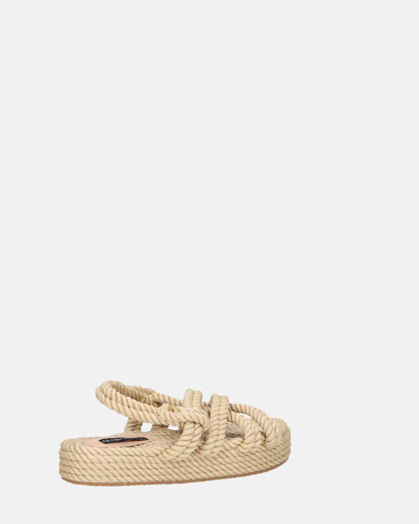 MARIYA - sandali di corda intrecciata beige - Image 15