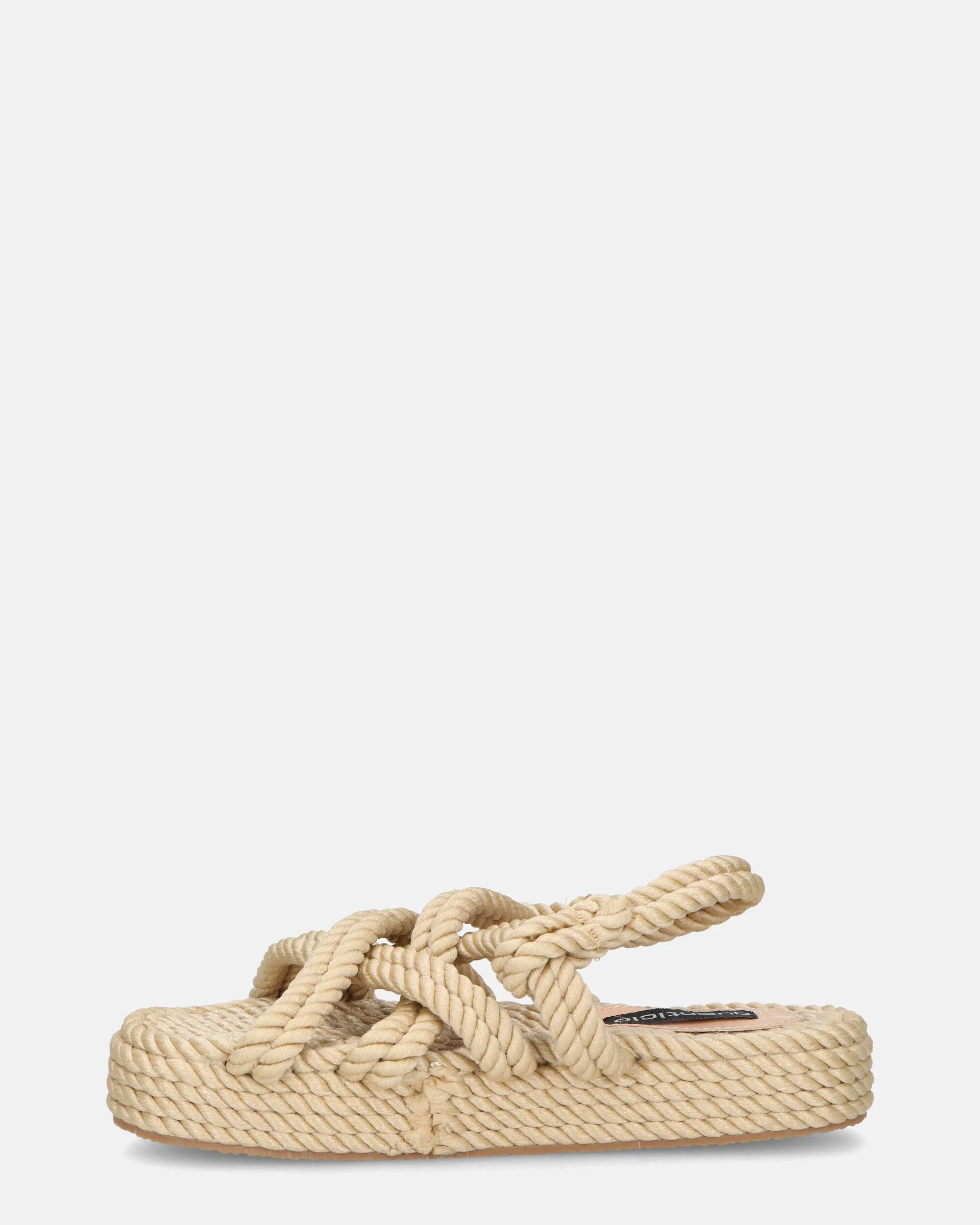 MARIYA - sandali di corda intrecciata beige - Image 3