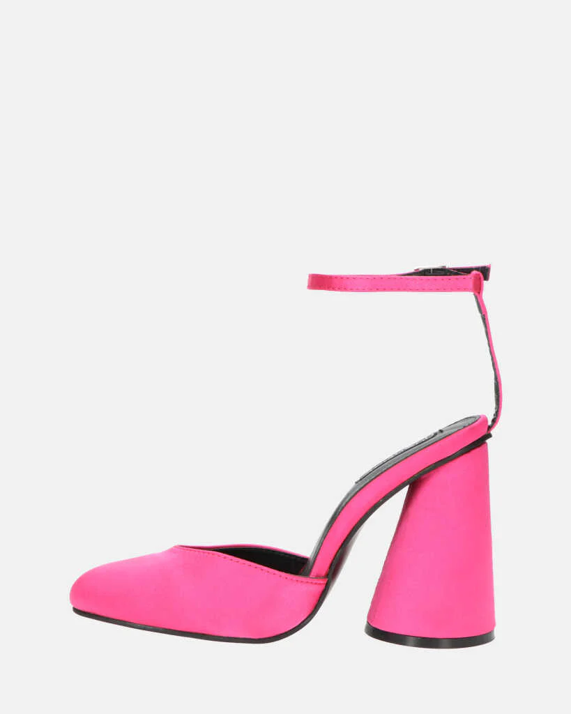MAYBELLE - sandali in lycra fucsia con tacco cilindrico - Image 10