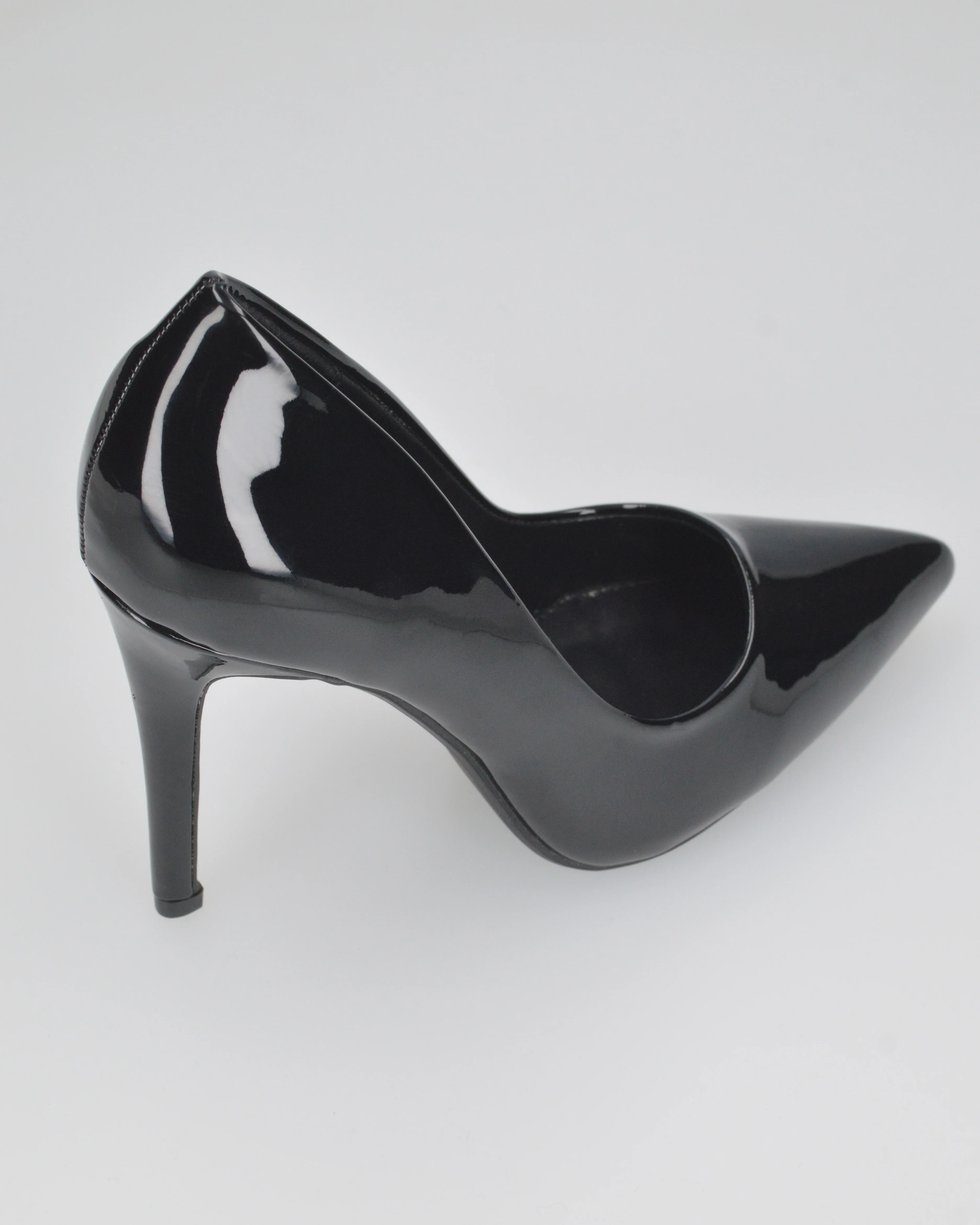 SILJE - décolleté con tacco a spillo in nero lucido - Image 3